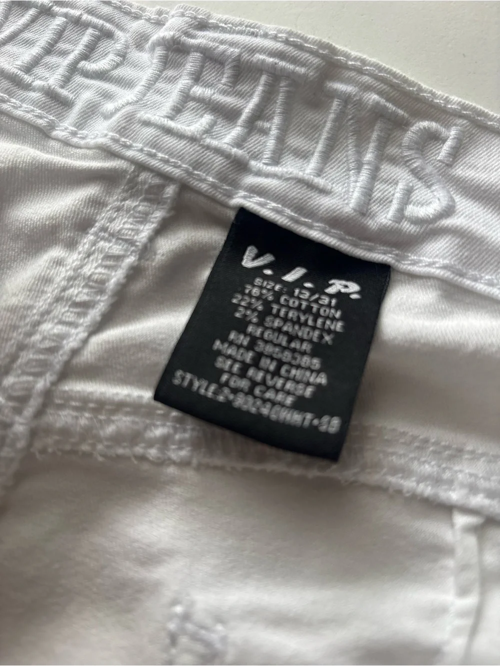 White Elastic Waist Casual Jeans for Women’s